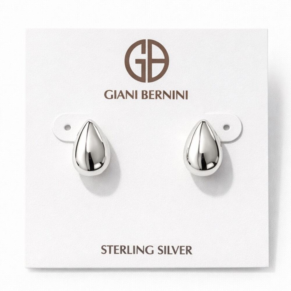 Giani Bernini Silver Tone Teardrop‎ Earrings Dangle Drop Classic NWT